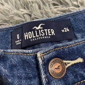 Holister High rise jean shorts